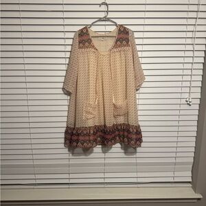 Altar'd State Quarter Sleeve Peasant Dress